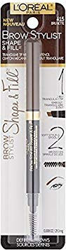 LOreal Brow Stylist Shape and Fill Pencil Brunette 0008 oz Pack of 2
