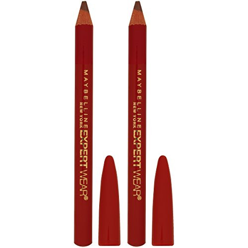 Maybelline New York Makeup Expert Wear Twin Eyebrow Pencils and Eyeliner Pencils Light Brown Shade 2 Count Pack of 1 59T