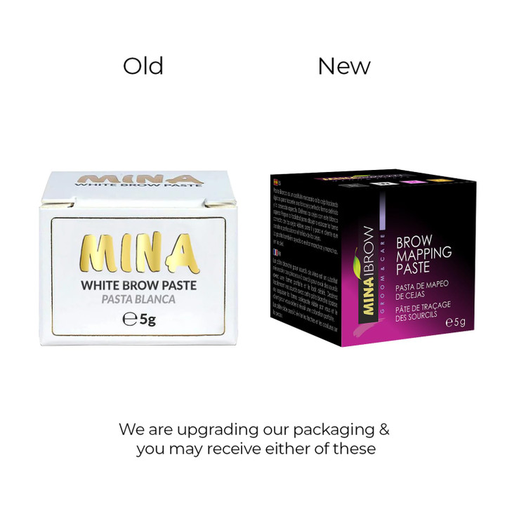 MINA White Mapping Brow Paste 5g Draw Or Sketch The Right Shape Of The Eyebrow Help To Perfect Your Brow Tinting White P