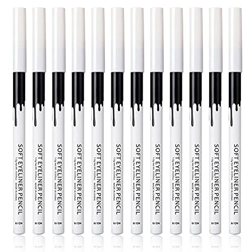 KAIQIKAIXI 12 White Eyeliner Pen EyebrowEye Shadow Pencil Lip Line Eyelid Pad Pencil Makeup Set Tool
