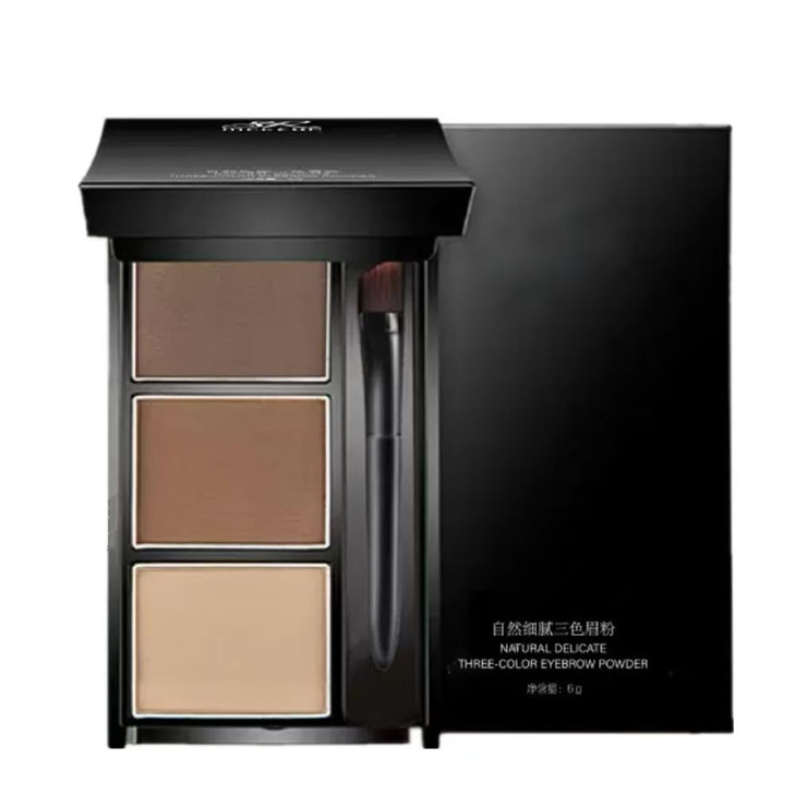 Eyebrow powder threecolor eyebrow palette beauty contour eyebrow pencil professional eye makeup eyebrow filler