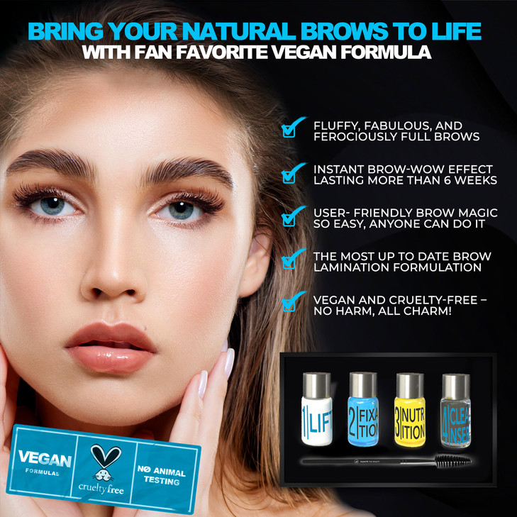 Elevate The Beauty Brow Lamination Kit At Home DIY Eyebrow Lamination Kit For Instant Brow Lift Professional Eye Brows S