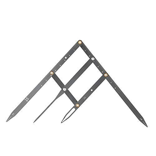 Stainless Steel Golden Ratio Eyebrow Measuring Ruler Tool for Precise Eyebrow Shaping Flexible Arms Stencils for Beginne