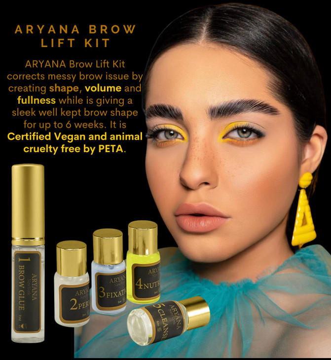 ARYANA NEW YORK Eyebrow Lamination Kit Brow Lift Kit At Home DIY Brow lamination Instant Professional Lift For Fuller Ey