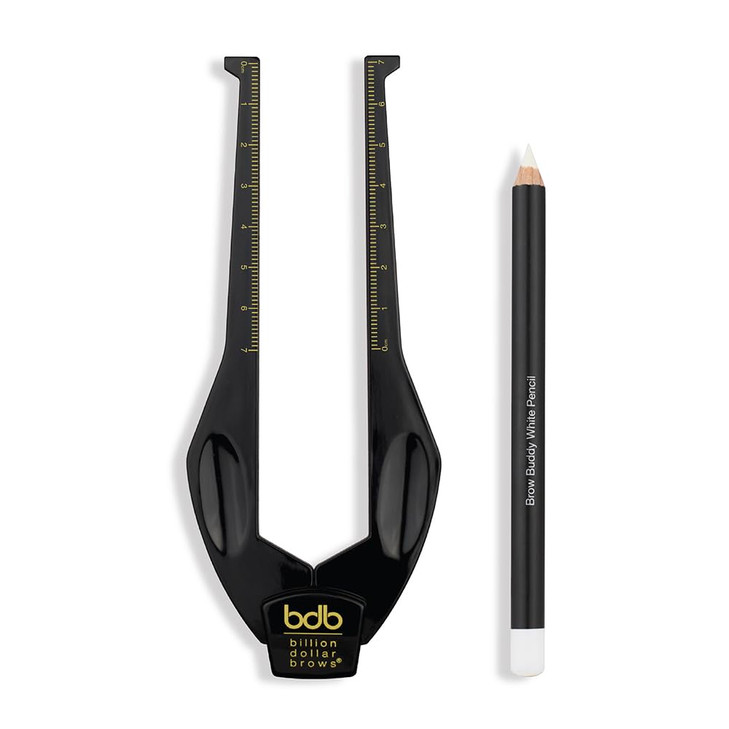 Billion Dollar Brows 2Piece Brow Buddy Contour Stencil Microblading Kit Achieve Symmetrical Perfectly Shaped Brows Ideal