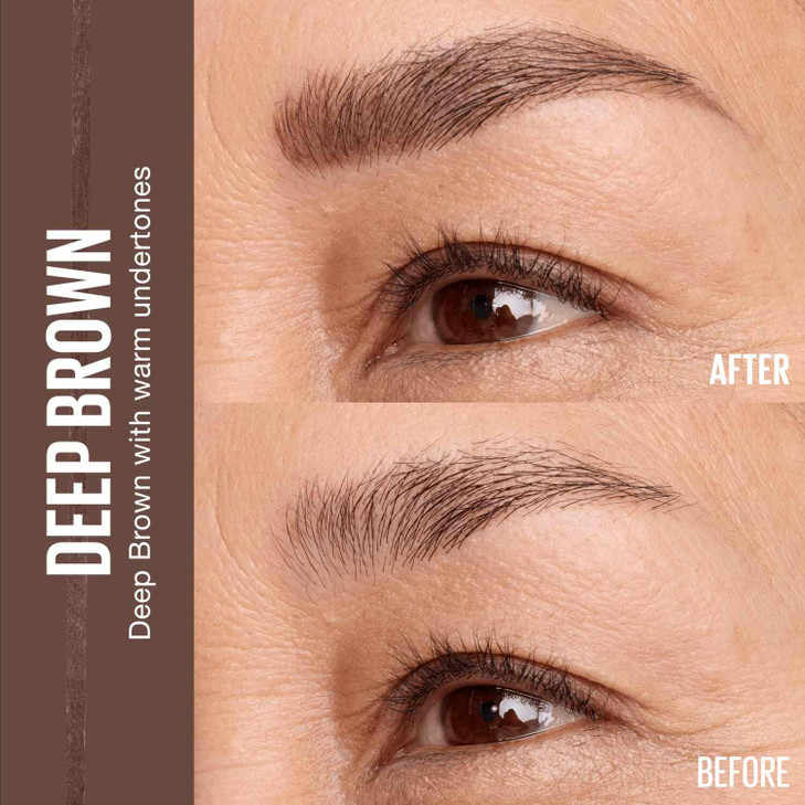 Maybelline Express Brow Ultra Slim Eyebrow Makeup Brow Pencil with Precision Tip and Spoolie for Defined Eyebrows Deep B
