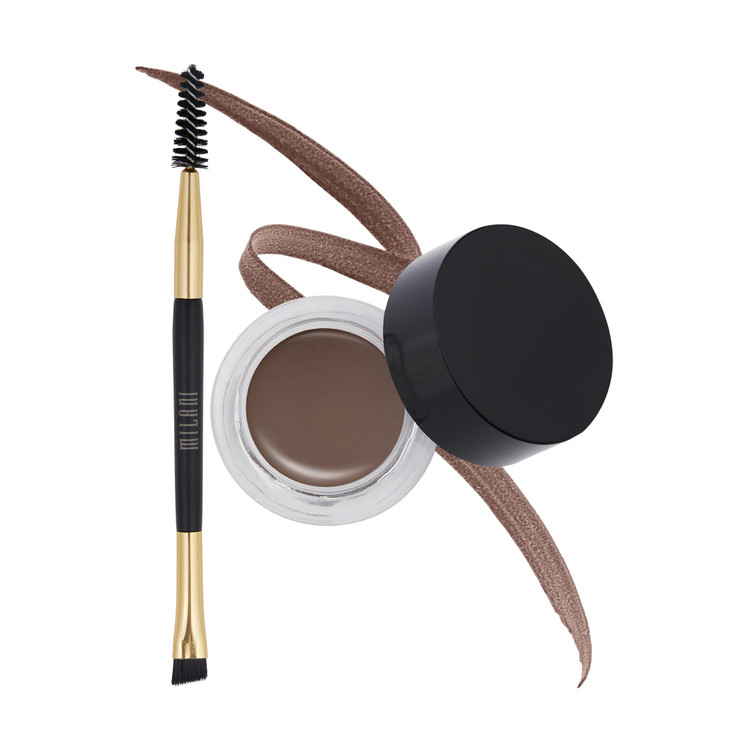Milani Stay Put Brow Color Dark Brown 009 Ounce Vegan CrueltyFree Eyebrow Color that Fills and Shapes Brows