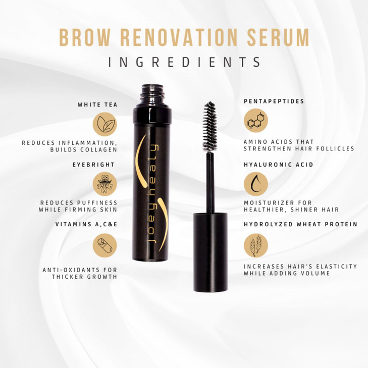 Joey Healy Brow Renovation Serum Eyebrow Enhancer Paraben Hormone free with Vitamins and Botanical Ingredients for Fulle
