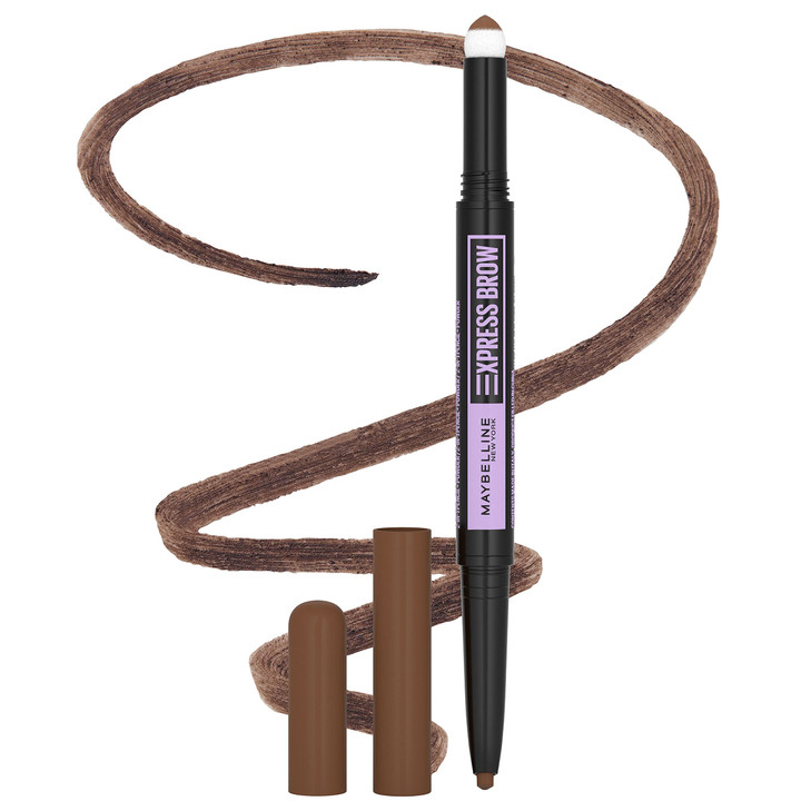 Maybelline Express Brow 2In1 Pencil and Powder Eyebrow Makeup Soft Brown 1 Count