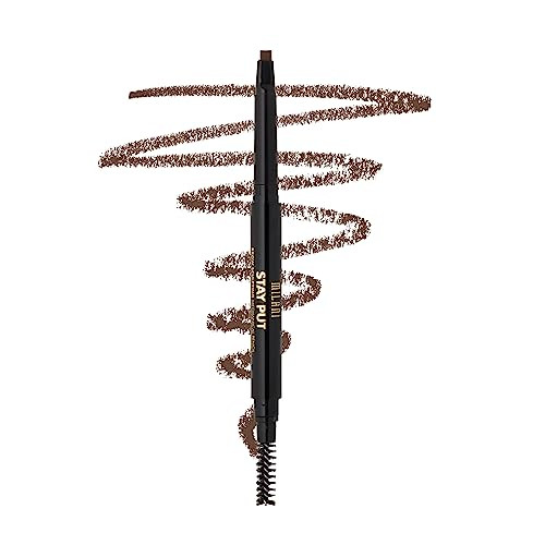 Milani Stay Put Brow Sculpting Mechanical Pencil Dark Brown 001 Ounce CrueltyFree LongLasting Eyebrow Pencil that Define