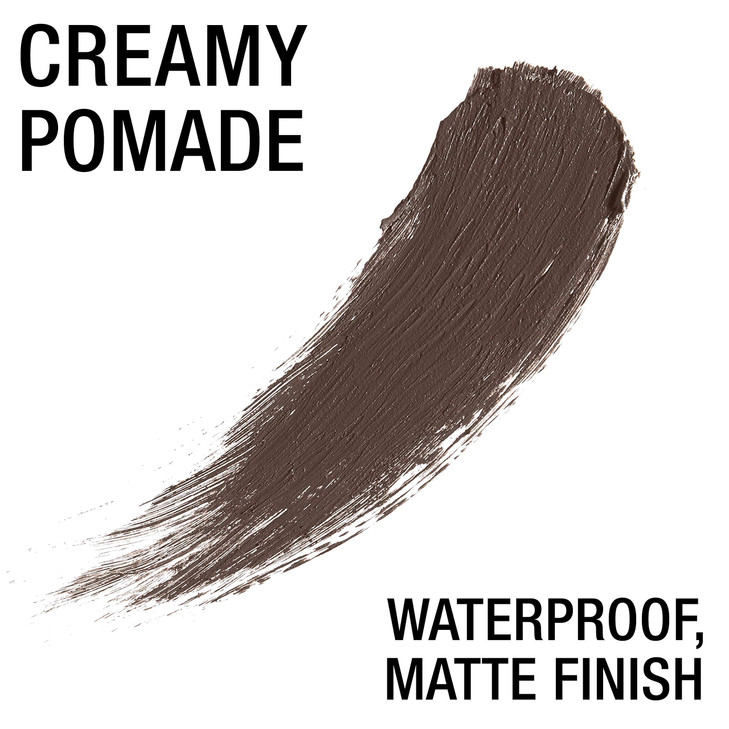 Maybelline TattooStudio Brow Pomade Long Lasting Buildable Eyebrow Makeup Deep Brown 1 Count