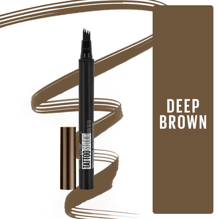 Maybelline New York TattooStudio Brow Tint Pen Makeup Deep Brown 0037 fl oz