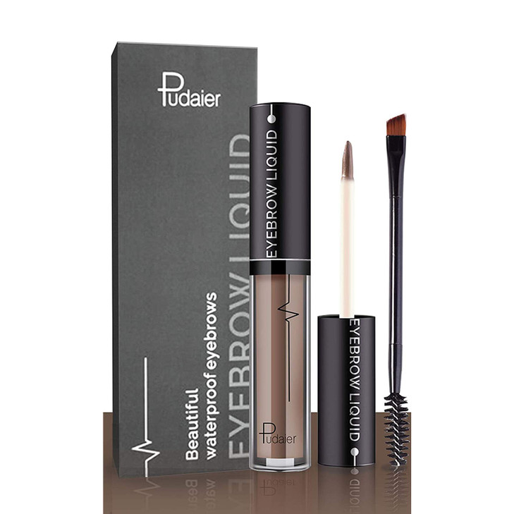 YOLETO Waterproof Eyebrow Gel Ash Brown Tinted Mascara Makeup for NaturalLooking Brows LongLasting SmudgeProof Formula w