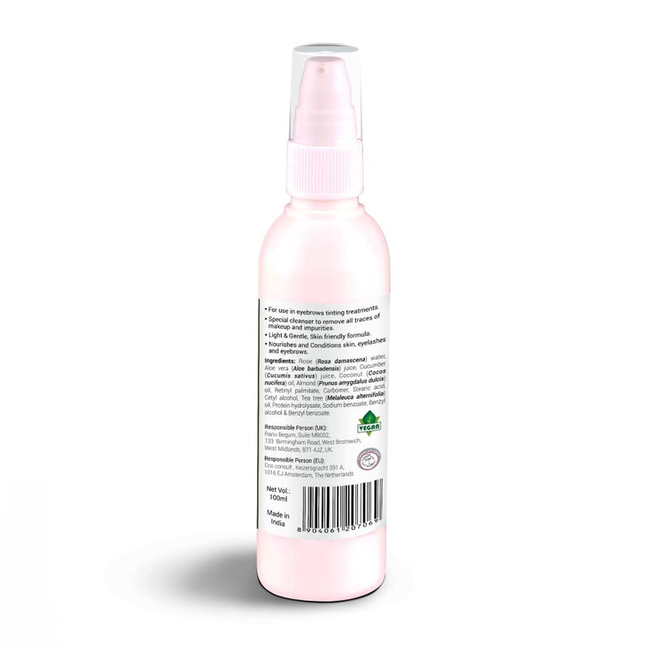 MINA ibrow Conditioning Cleanser for Hair and Skin Natural and Chemical Free PreCleansing Solution for brow Tint Remover