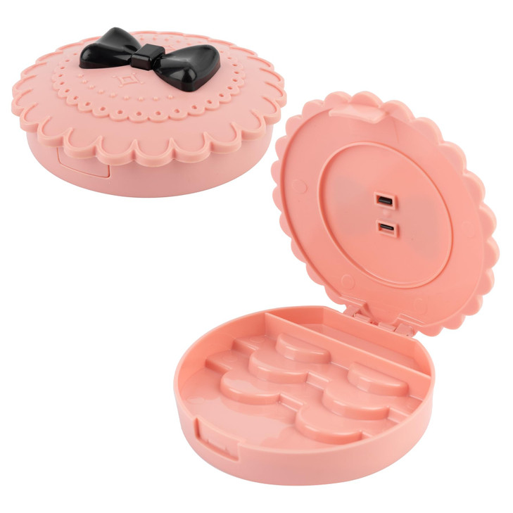 AUEAR, 2 Pack of Bow Eyelashes Case Plastic Pink Storage Box for Travel Women and Girls online at globaldelivered