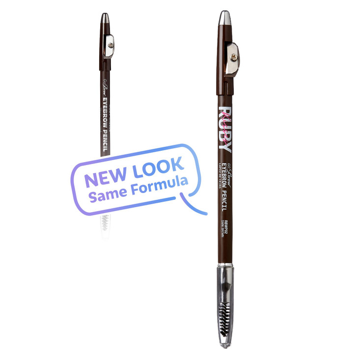 Ruby Kisses GoBrow Eyebrow Pencil Sharpenable Longwear Long Lasting Eyebrow Wooden Pencil for NaturalLooking Brows 3 Pac