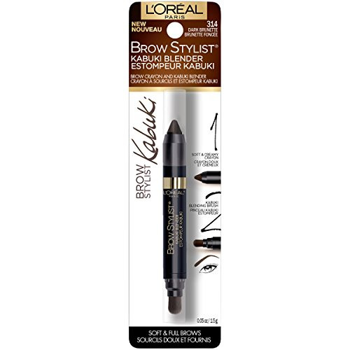 LOreal Paris Brow Stylist Kabuki Blender Brow Crayon Dark Brunette 005 oz