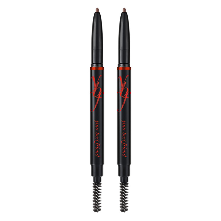 YBF Beauty Eyebrow Pencil Universal Automatic Brow Pencil With Spoolie Brush Perfect Eyebrow Makeup Shaper and Filler Fo
