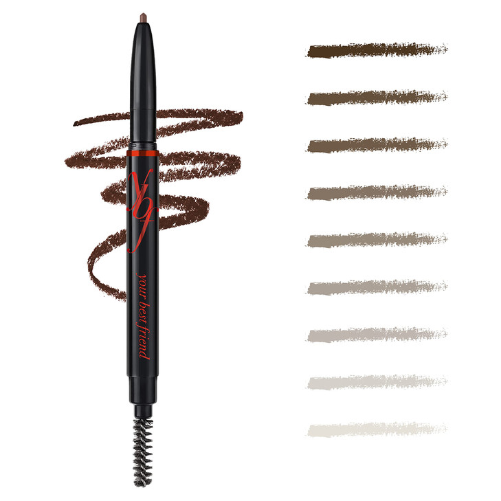 ybf Beauty Eyebrow Pencil Universal Automatic Brow Pencil With Spoolie Brush Perfect Eyebrow Makeup Shaper and Filler Fo