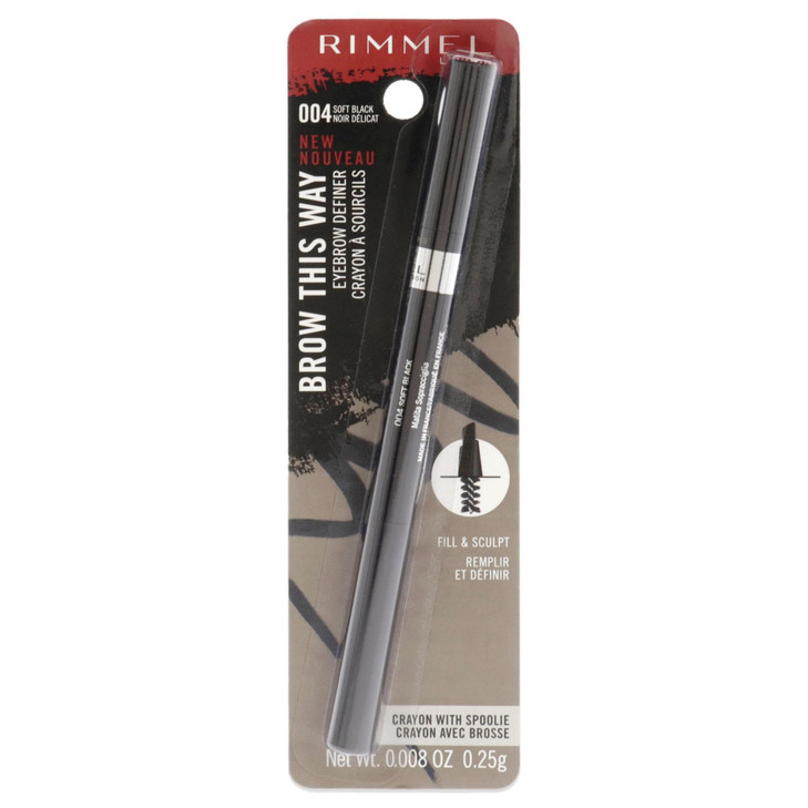 Rimmel London Rimmel Brow This Way Eyebrow DefinerSoft Black 1 Count