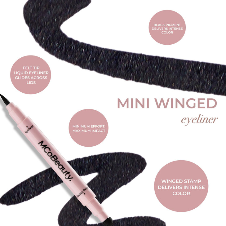 MCoBeauty Eye Define Crayon Pencil Eyeliner Waterproof LongLasting SmudgeProof Eyeliner with Double Black Pigment for Pr