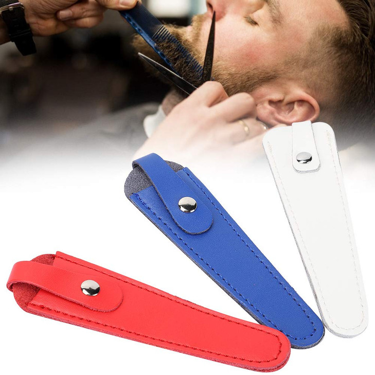 Zetiling Professional 3pcs Scissors Bag, PU Leather Hairdressing Scissors Holster for Salon Barber online at globaldelivered