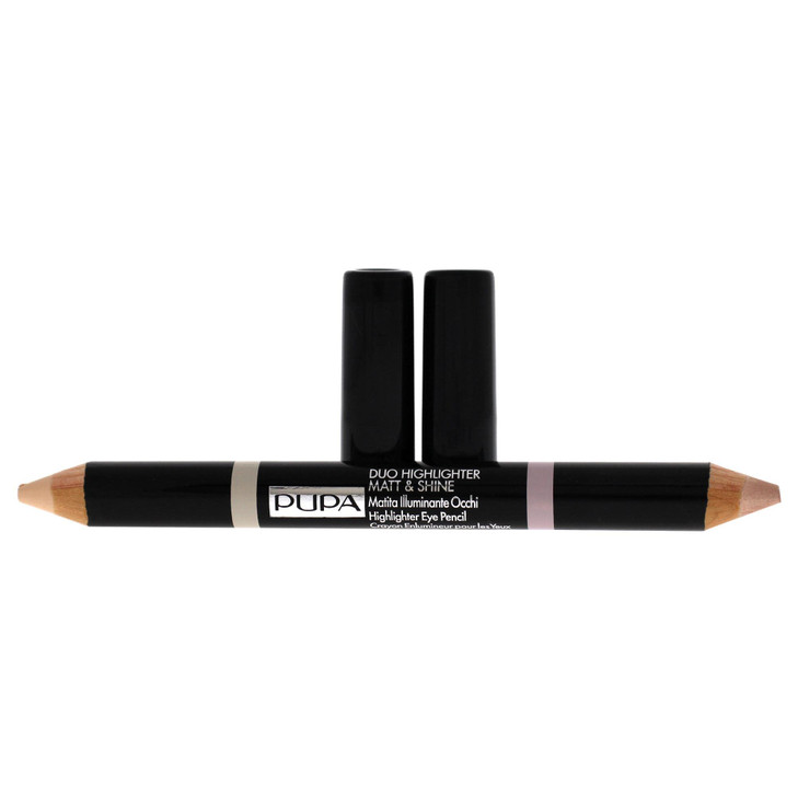 Duo Highlighter Matt and Shine 001 Beige by Pupa Milano for Women 0148 oz Eye Pencil