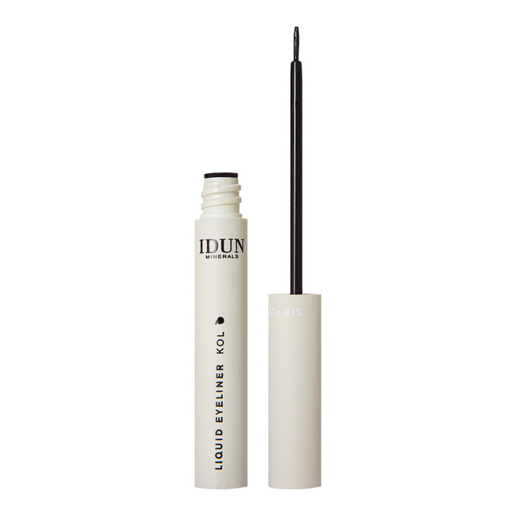 Idun Minerals Liquid Eyeliner Kol Imparts A Rich Satin Black Colour Payoff Vegan WaterResistant Formula Infused With Hig