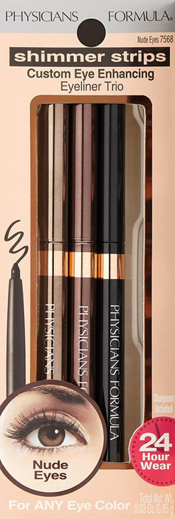 Physicians Formula Shimmer Eyeliner Pencil Set Of 3 Black Dark Brown Brown Custom Eye Enhancing Eyeliner Trio Dermatolog