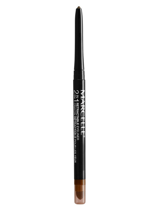Marcelle 2in1 Retractable Eyeliner Copper Waterproof EasyToSmudge Smokey Eye LongLasting 12h FragranceFree Hypoallergeni