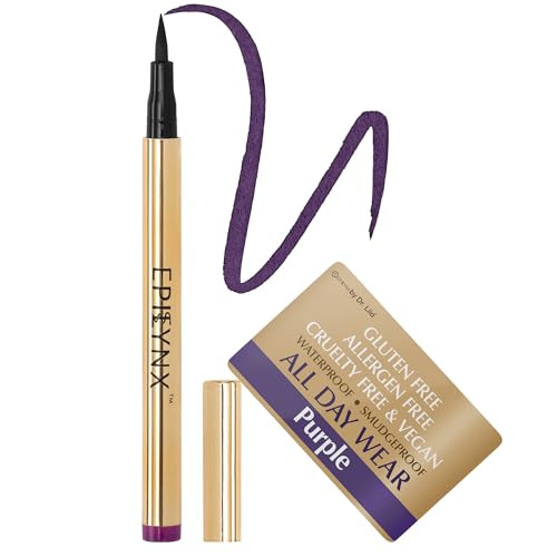 Liquid Eyeliner Hypoallergenic Eyeliner with Fine Brush Tip LongLasting Waterproof Eye Liner CrueltyFree Vegan Hypoaller