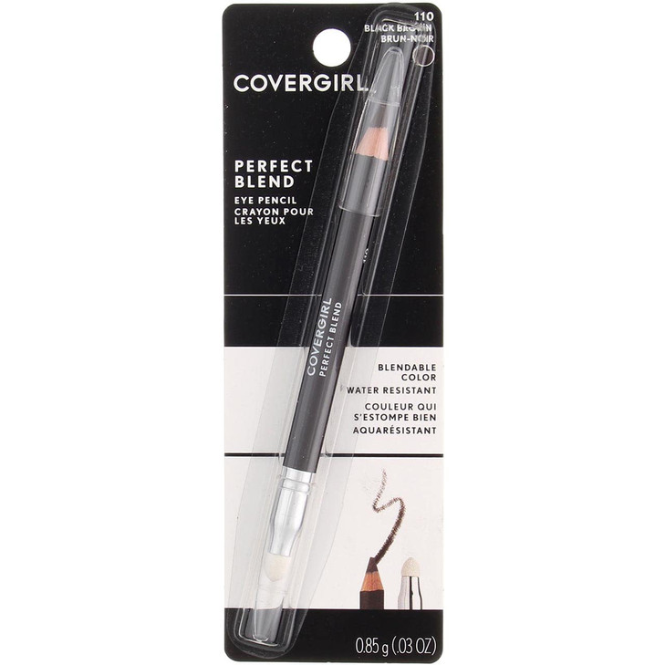 CoverGirl Perfect Blend Eye Pencil Black Brown 110 003 oz Pack of 3