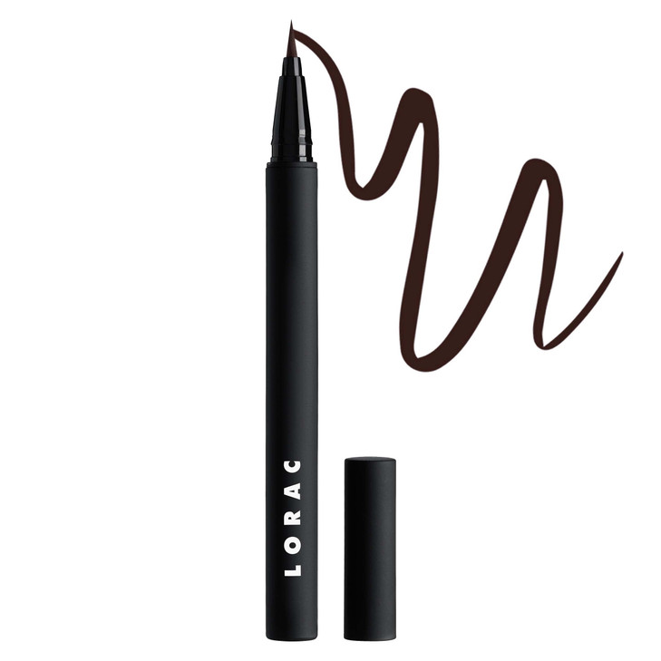 LORAC PRO Liquid Eyeliner Espresso Brown Precision Brush Tip Water Resistant Long Lasting Smudge Resistant