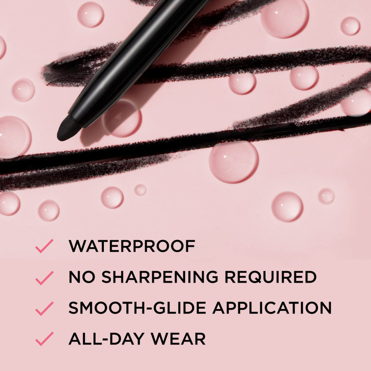 IT Cosmetics Superhero NoTug Retractable Eyeliner Black AllDay Wear Waterproof Formula Wont Smudge With Avocado Oil Cham