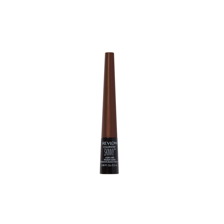 Revlon Skinny Liquid Eyeliner ColorStay Eye Makeup Waterproof Smudgeproof Longwearing with UltraFine Tip Mahogany Flame