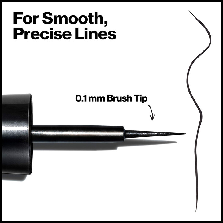 Revlon Skinny Liquid Eyeliner ColorStay Eye Makeup Waterproof Smudgeproof Longwearing with UltraFine Tip Mahogany Flame