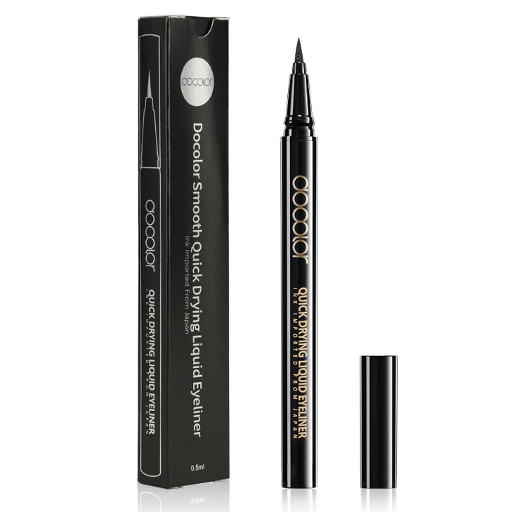 docolor Waterproof Eyeliner Pen Super Slim Precise All Day Black Eyeliner Liquid Professional Makeup Liquid Eye Liner Pe