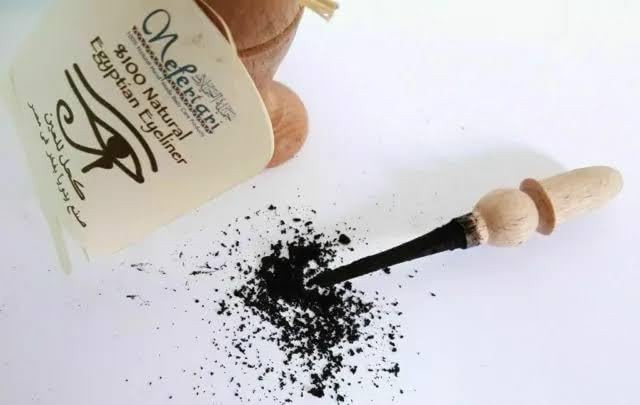 Nefertari 100 Natural Egyptian Eyeliner in Powder Form Handmade Eyeliner with Pharaoh packing