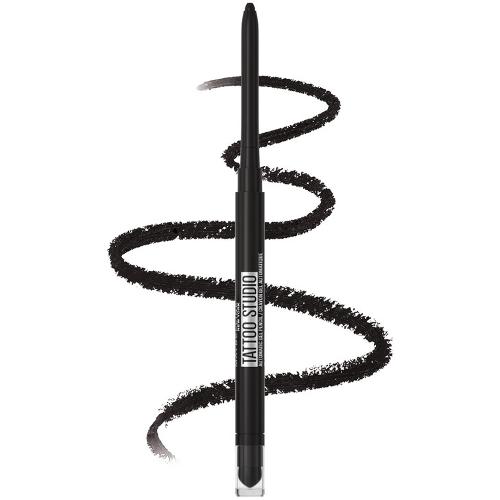 Maybelline Tattoo Studio Automatic Gel Pencil Waterproof Eyeliner Blendable Smudge Resistant Matte Eyeliner For Up To 36