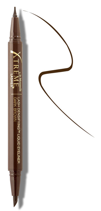 Xtreme Lashes Lash Densifying Liquid Eyeliner Dark Brown SmudgeResistant DualTip LongLasting Make Up Hypoallergenic Safe