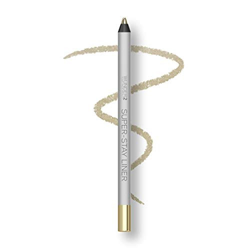 Wunder2 SUPERSTAY Makeup Eyeliner Pencil Long Lasting Waterproof Eye Liner 12 Gram Metallic White Gold