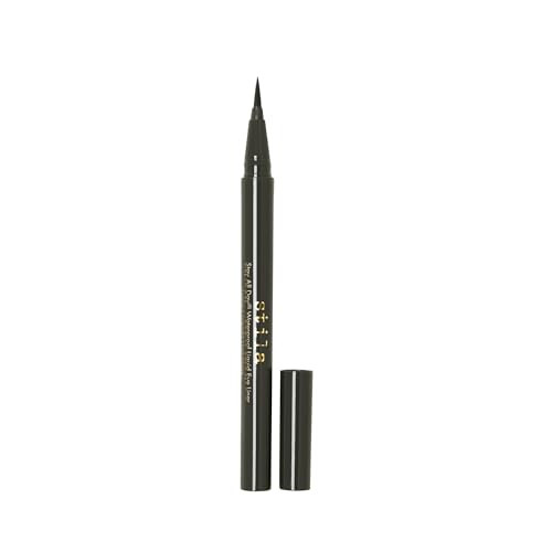 stila Waterproof Liquid Eye Liner Stay All Day Makeup with Fine Brush Tip Lasting Satin Finish SmudgeProof TransferResis