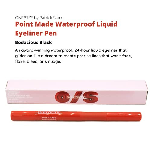 ONESIZE by Patrick Starrr Point Made Waterproof Liquid Eyeliner Pen 24Hour Longwear Smudgeproof Precise Black Makeup Eye
