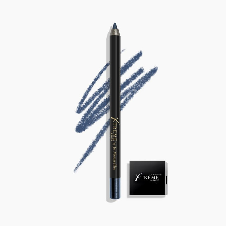 Xtreme Lashes GlideLiner Long Lasting Eye Pencil with Sharpener Midnight Blue 004 Oz Waterproof Makeup Gel Formula Blend