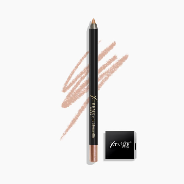 Xtreme Lashes GlideLiner Long Lasting Eye Pencil with Sharpener Rose Gold 004 Oz Waterproof Makeup Gel Formula Blendable