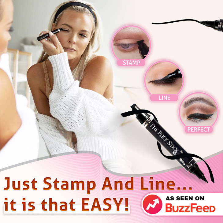 The Flick Stick Winged Eyeliner Stamp For Quick and Easy Cat Eye Makeup SmudgeProof Waterpoof Eye Liner Cat Eye Stencil