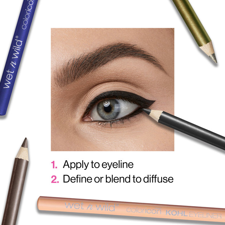 wet n wild Color Icon Kohl Eyeliner Pencil Rich HyperPigmented Color Smooth Creamy Application LongWearing Matte Finish