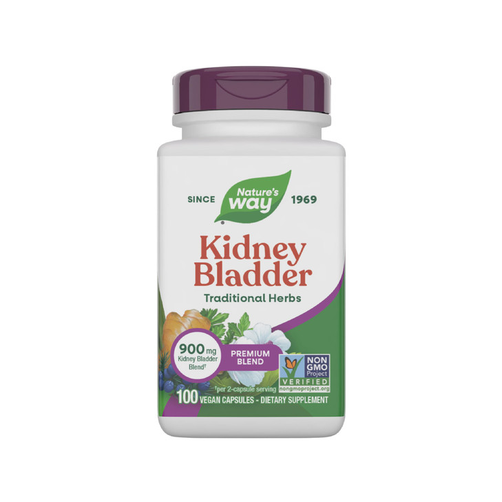 Nature's Way Kidney Bladder Premium Blend, Traditional Herbs Supplement, 900 mg per 2-Capsule Serving, Non-GMO Project Verified, Vegan, 100 Capsules online at globaldelivered