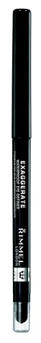 Rimmel London Exaggerate Waterproof Eye Definer Eyeliner Highly Pigmented LongWearing BuiltIn Smudger 262 Blackest Black