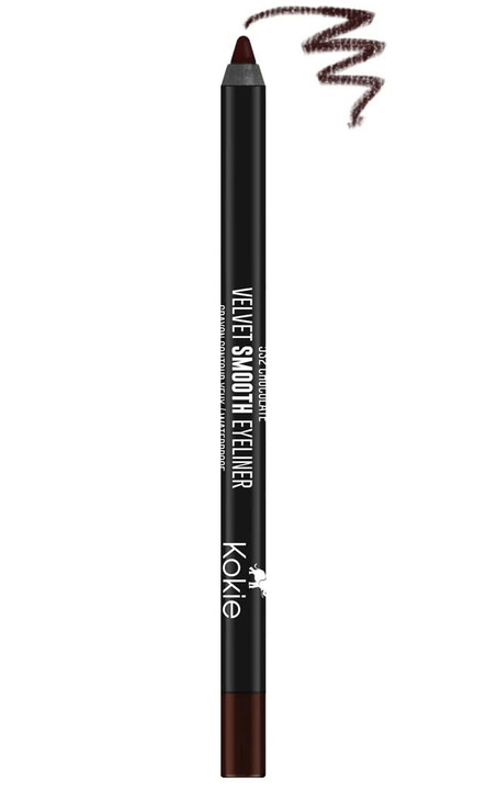 Kokie Cosmetics Waterproof Velvet Smooth Eyeliner Pencil Chocolate 0042 Ounce